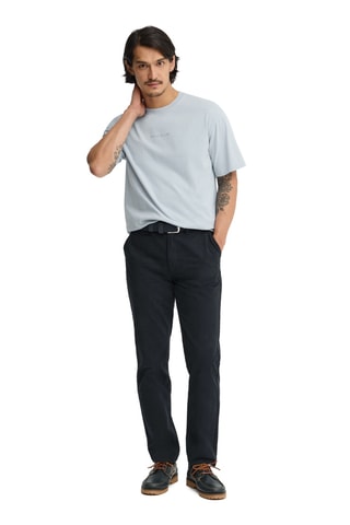 T-shirt relaxed - Bleu clair