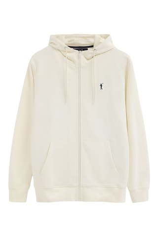 Sweat regular à capuche - Écru