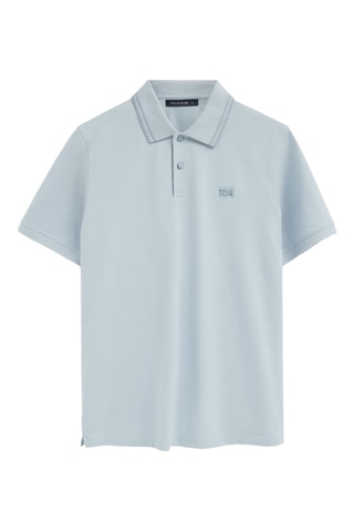 Polo loose - Bleu clair