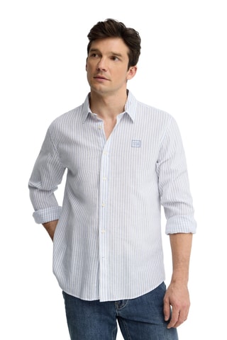 Chemise regular en lin - Blanc