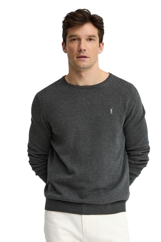 Pull regular - Gris foncé