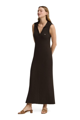 Robe regular sans manches - Marron foncé