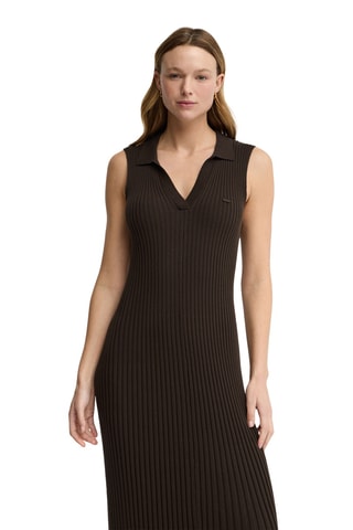 Robe regular sans manches - Marron foncé