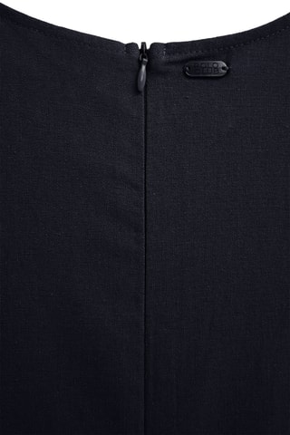 Robe longue en lin sans manches - Bleu marine