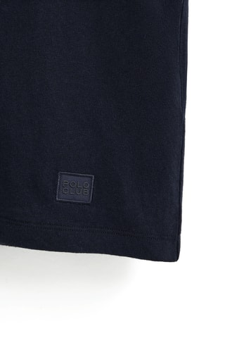 T-shirt loose en lin - Bleu marine