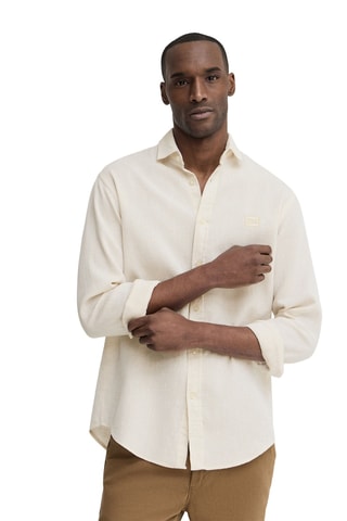 Chemise regular en lin - Beige