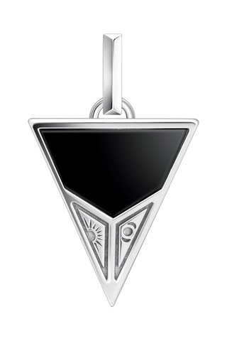 Pendentif - Argent et onyx