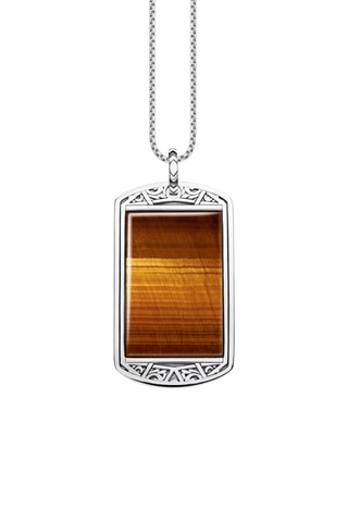Pendentif - Argent et œil-de-tigre