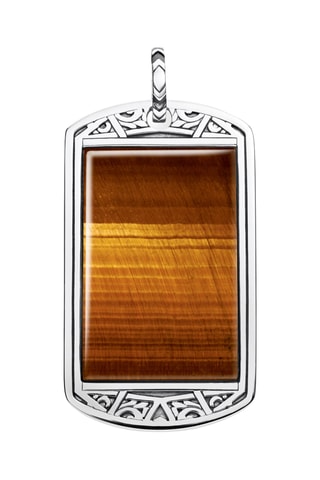 Pendentif - Argent et œil-de-tigre