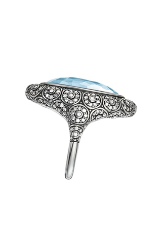 Bague - Argent et aigue-marine