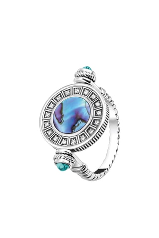 Bague - Argent et nacre d’ormeau