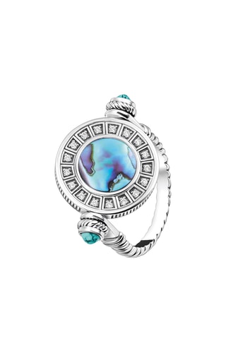 Bague - Argent et nacre d’ormeau