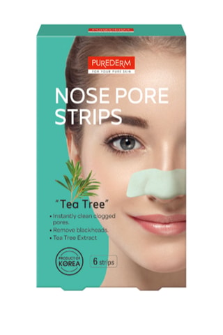 6 bandas para los poros de la nariz "Tea Tree"
