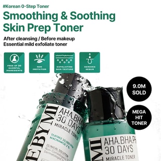 Tónico con AHA, BHA y PHA 30 días Miracle - 150 ml