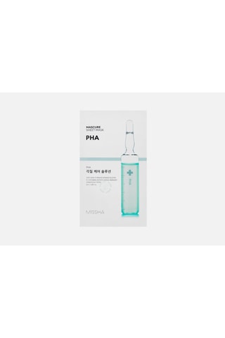 Mascarilla facial exfoliante Mascure Sheet mask PHA - 28 ml - Missha