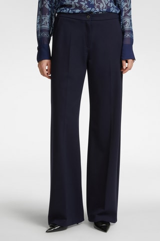 Pantalón palazzo de tiro alto - Azul