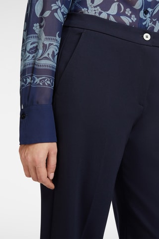 Pantalón palazzo de tiro alto - Azul