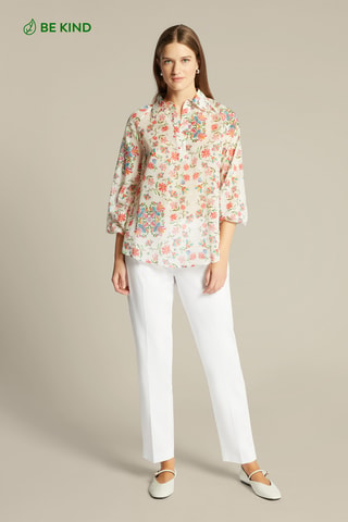 Pantalón slim fit - Blanco