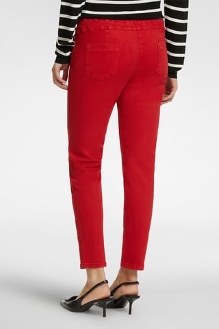 Pantalón slim fit 7/8 - Rojo