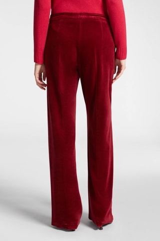 Pantalón palazzo de terciopelo - Rojo