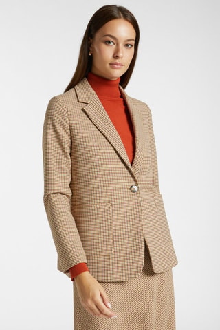 Chaqueta - Blanco, beige y azul