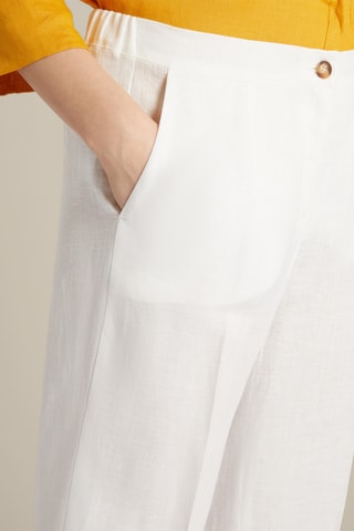 Pantalón de lino - Blanco