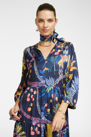 Vestido midi - Blanco