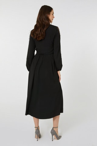 Vestido midi - Negro