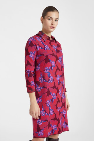 Vestido midi - Rojo y azul