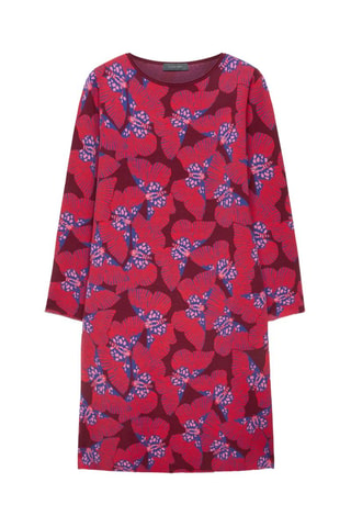 Vestido midi - Rojo y azul