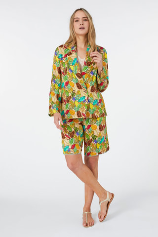 Chaqueta - Beige y verde
