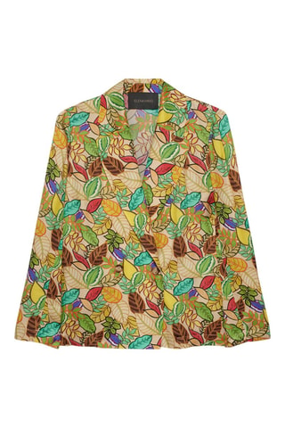 Chaqueta - Beige y verde