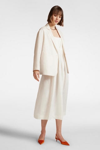 Chaqueta de lino - Blanco