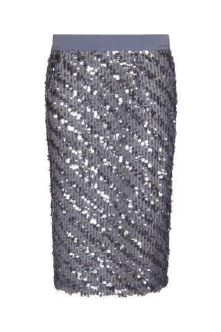 Falda recta - Gris