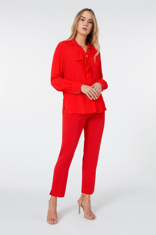 Pantalón slim - Rojo