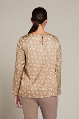 Blusa - Beige y verde