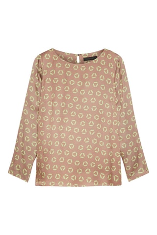 Blusa - Beige y verde