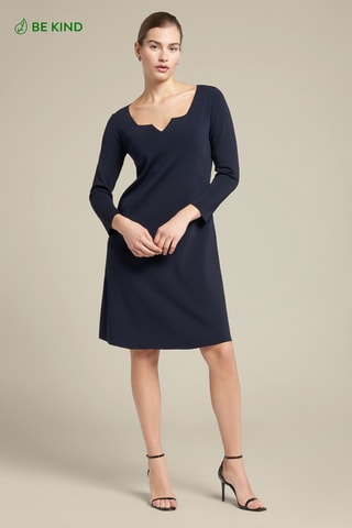 Vestido recto - Azul