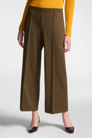 Pantalón recto - Negro y marrón