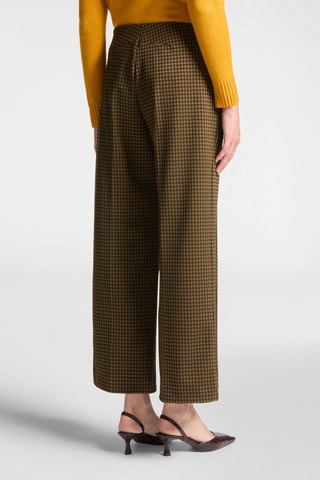 Pantalón recto - Negro y marrón