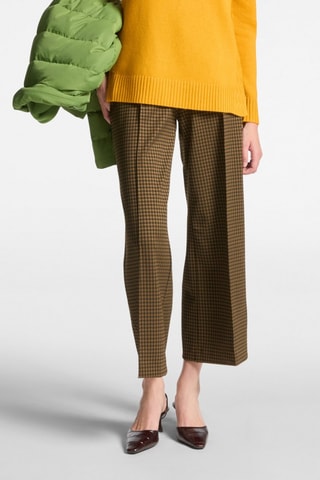 Pantalón recto - Negro y marrón