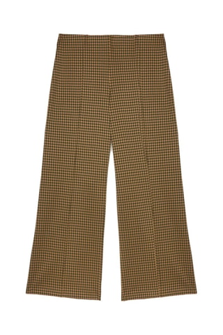 Pantalón recto - Negro y marrón