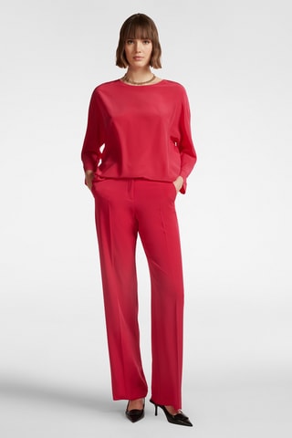 Blusa de seda - Rojo