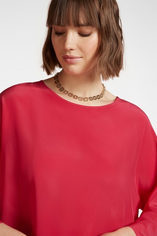 Blusa de seda - Rojo