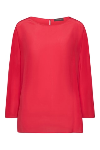 Blusa de seda - Rojo