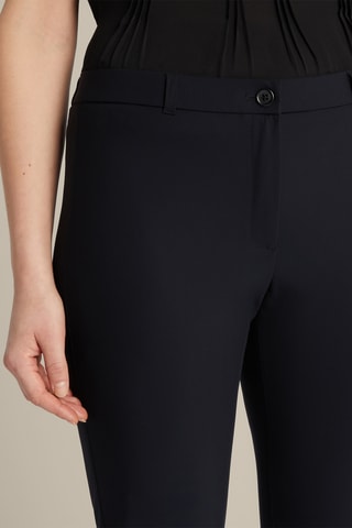 Pantalón slim fit de tiro alto - Negro