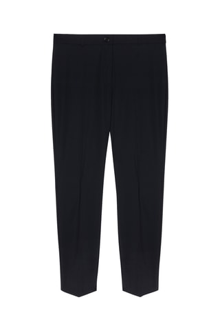 Pantalón slim fit de tiro alto - Negro