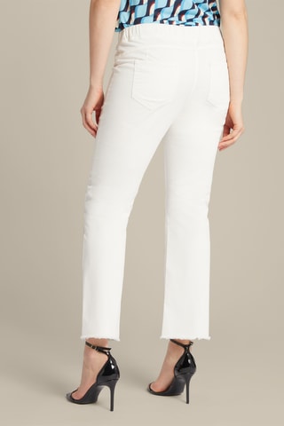 Pantalón 7/8 de tiro alto - Blanco