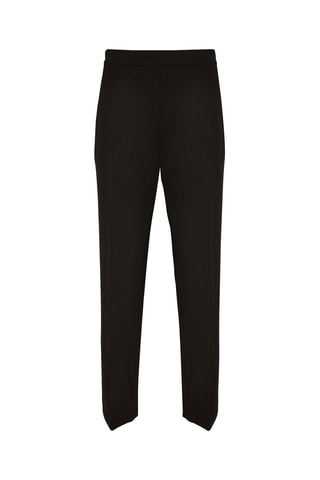 Pantalón slim fit 7/8 de tiro alto - Negro