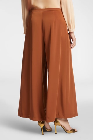 Pantalón wide leg de tiro alto - Naranja